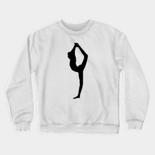 Young girl gymnast silhouette Crewneck Sweatshirt